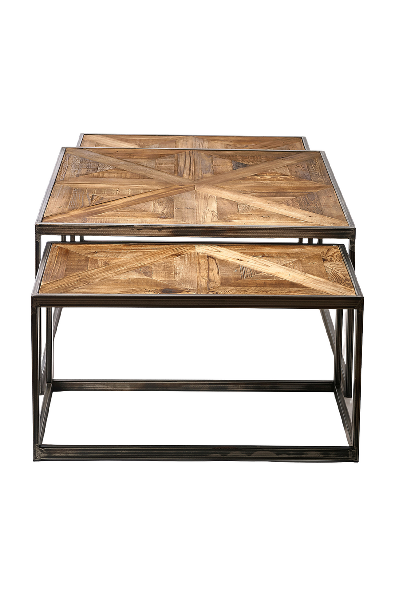 Oak Wood Coffee Table Set (3) | Rivièra Maison Le Bar | Oroatrade.com