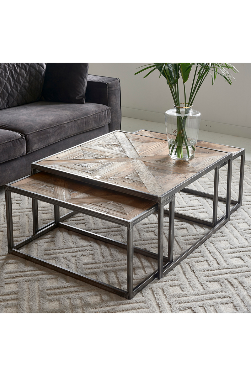 Oak Wood Coffee Table Set (3) | Rivièra Maison Le Bar | Oroatrade.com