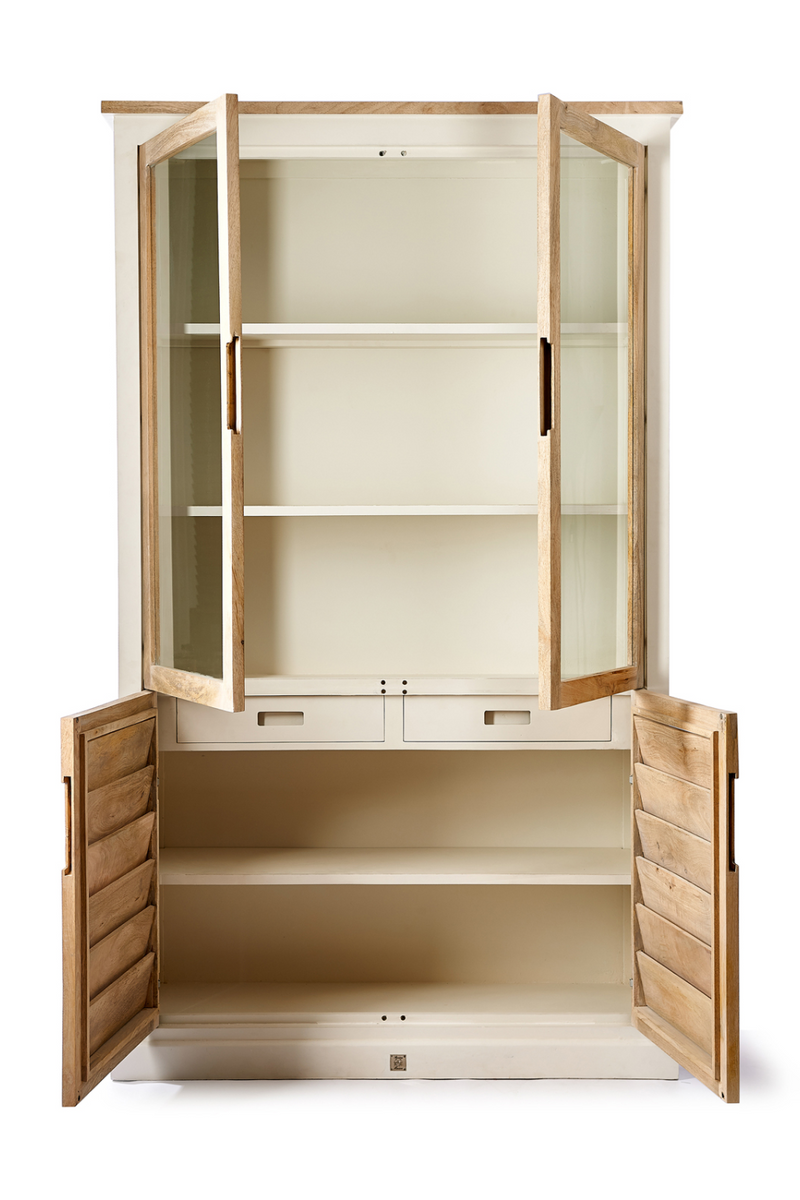 Wooden Glass Door Cabinet | Rivièra Maison Pacifica | Oroatrade.com