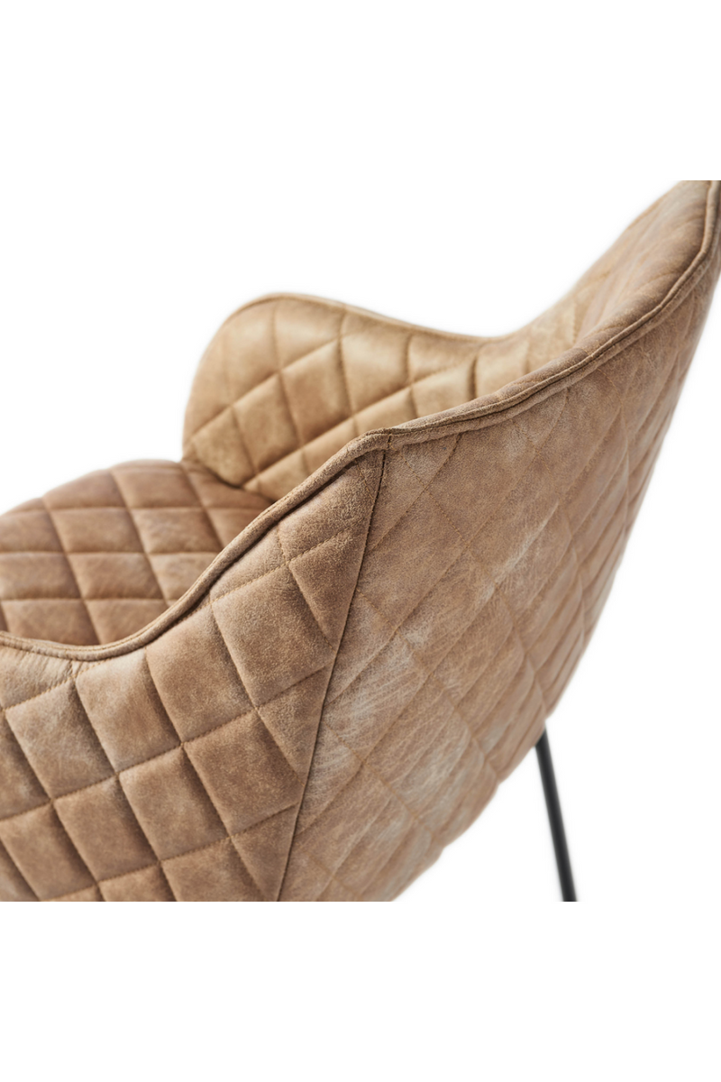 Upholstered Leather Dining Armchair | Rivièra Maison Frisco Drive | Oroatrade.com