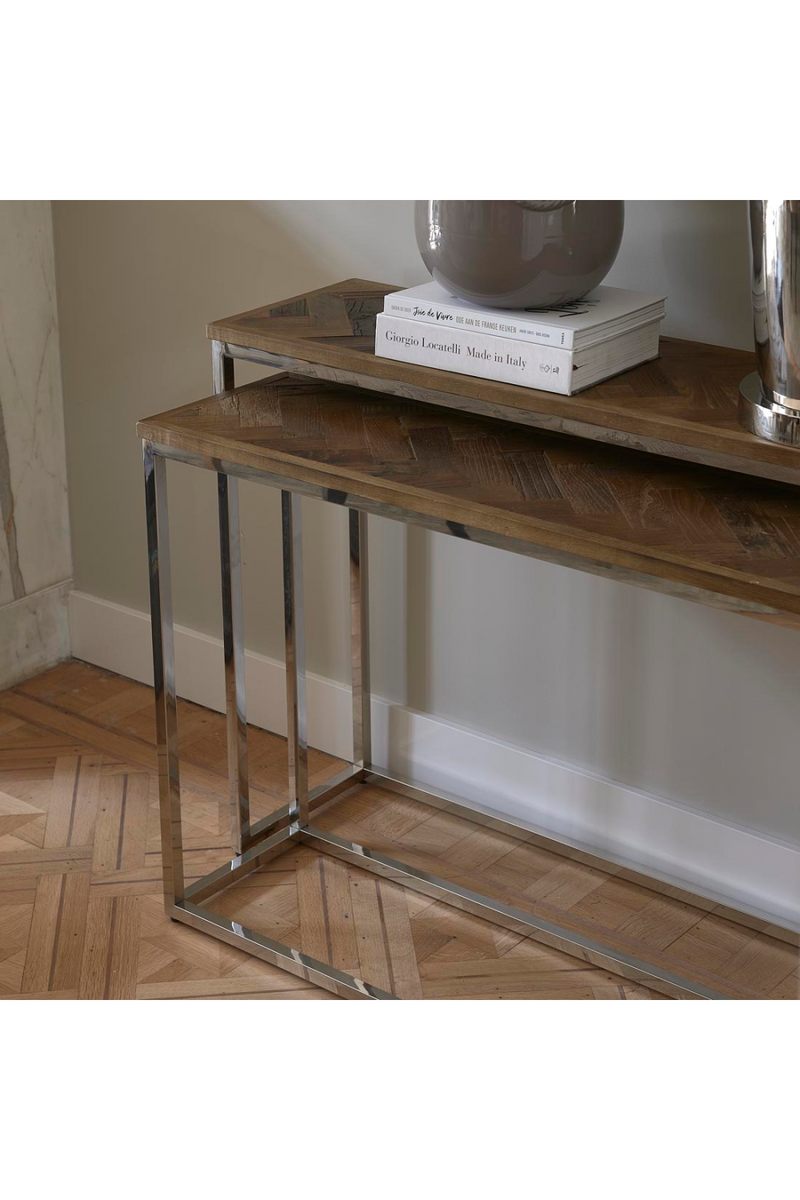 Herringbone Patterned Side Tables (2) M | Rivièra Maison Bushwick | Oroatrade.com
