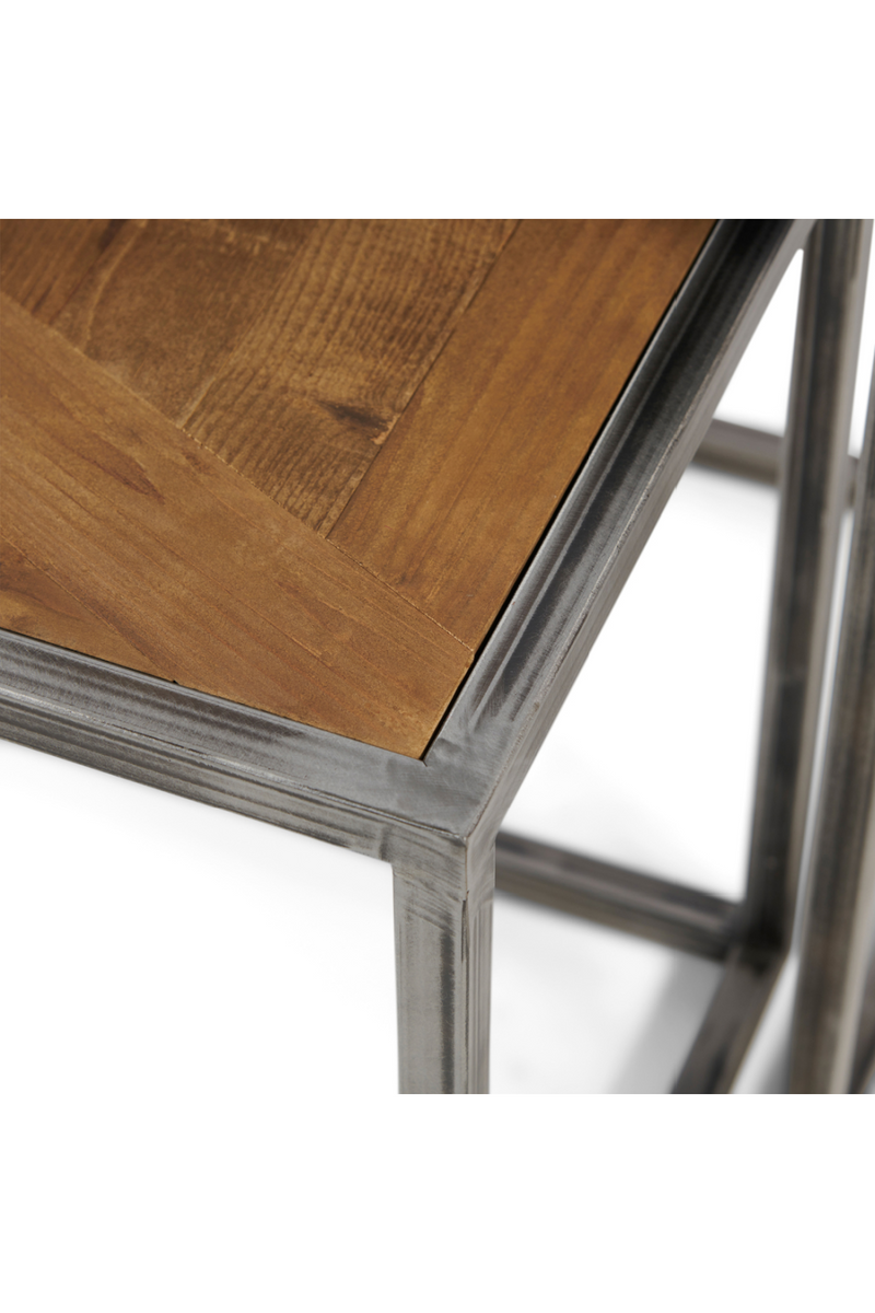 Wooden Nested Side Tables (2) | Rivièra Maison Le Bar American | Oroatrade.com