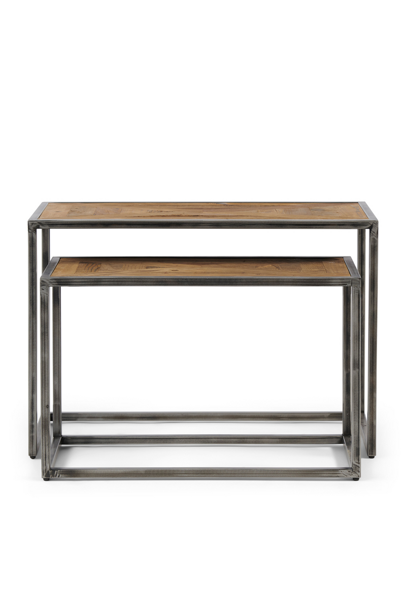 Wooden Nested Side Tables (2) | Rivièra Maison Le Bar American | Oroatrade.com