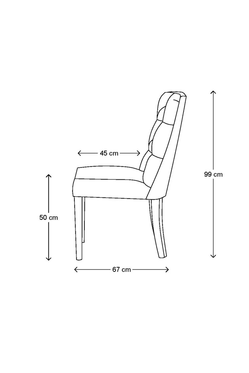 Modern Tufted Dining Chair | Rivièra Maison Balmoral | Oroatrade.com