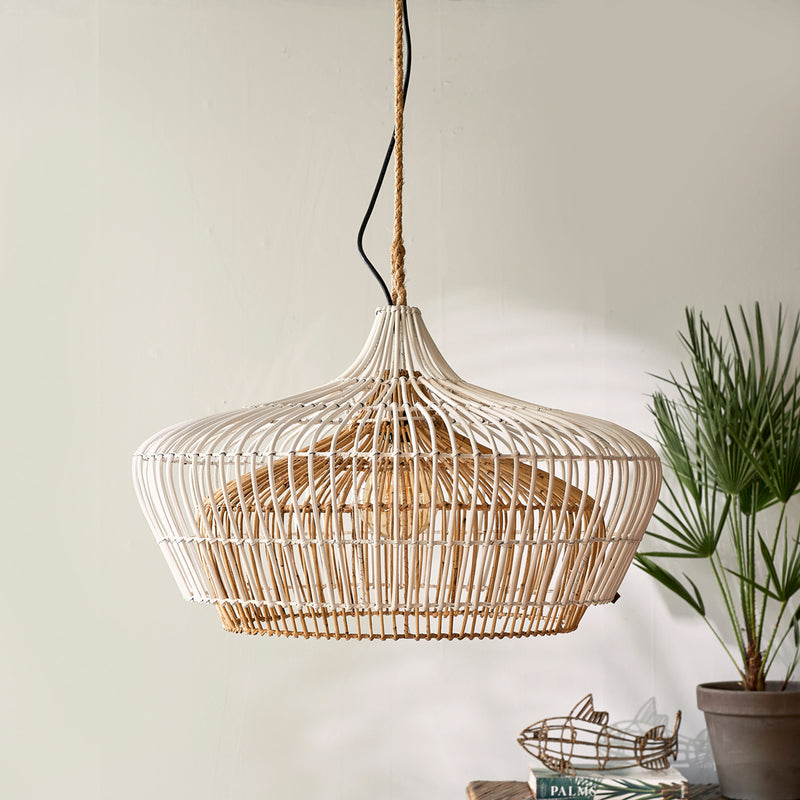 Modern Rattan Hanging Lamp | Rivièra Maison Rustic Double | Oroatrade.com