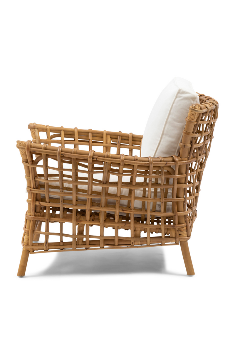 Cushioned Rattan Lounge Armchair | Rivièra Maison Baya | Oroatrade.com