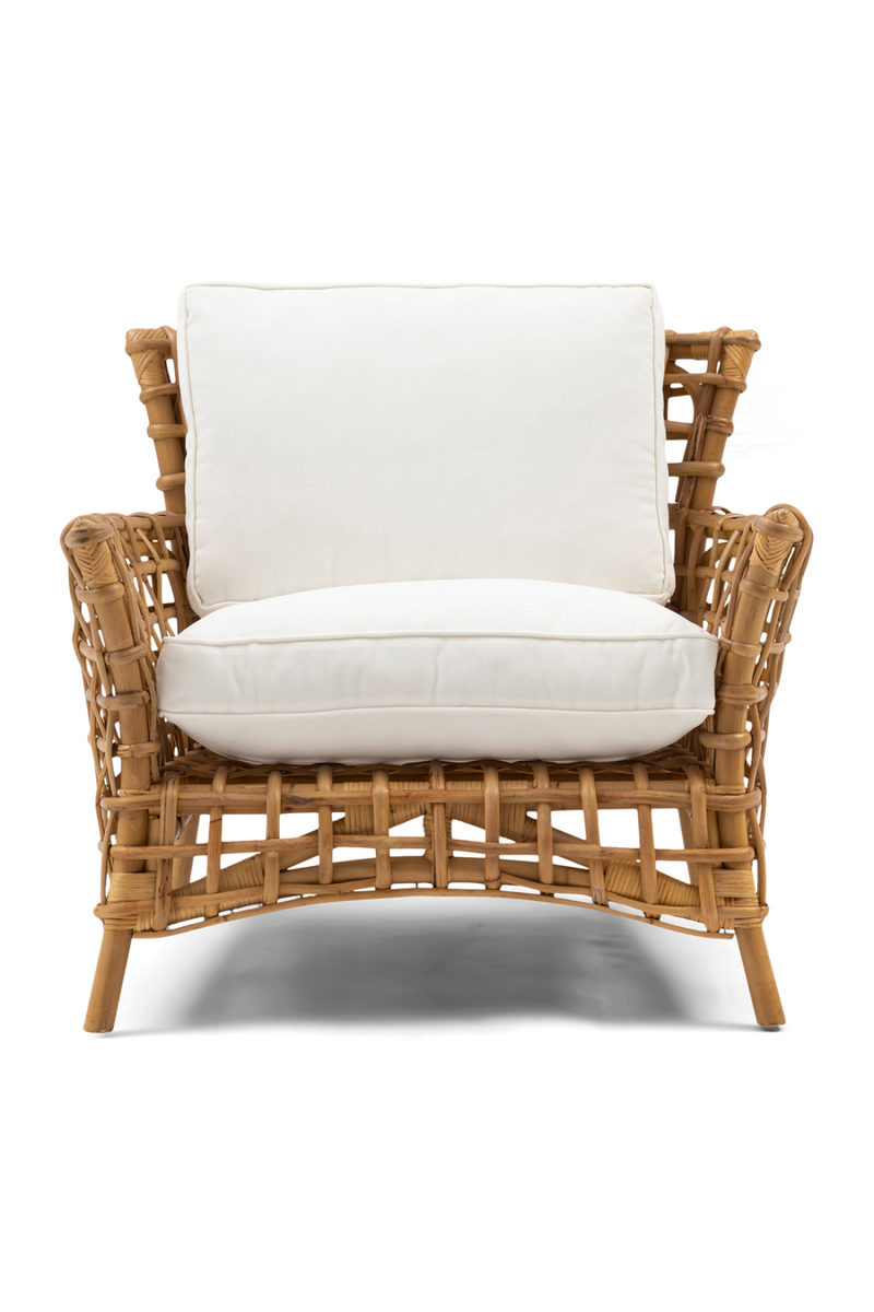 Cushioned Rattan Lounge Armchair | Rivièra Maison Baya | Oroatrade.com