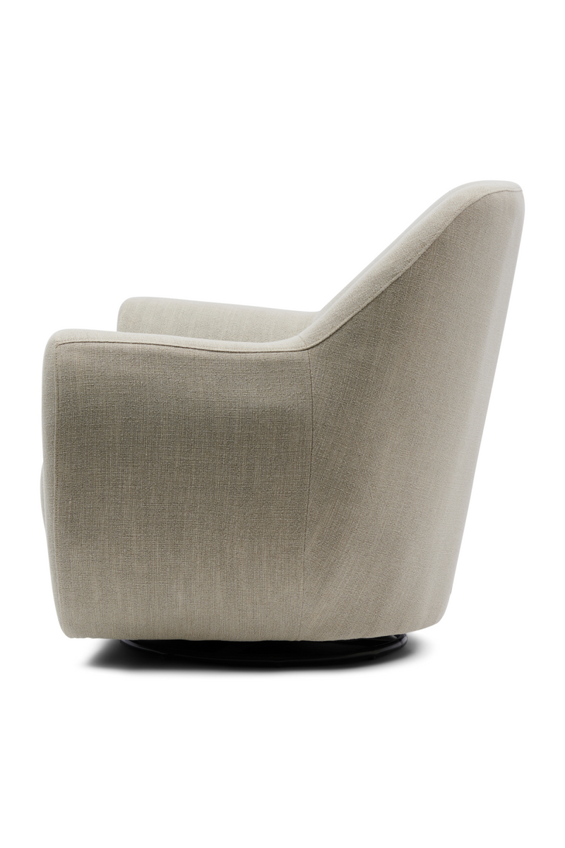 Beige Upholstered Swivel Chair | Rivièra Maison The Jill | Oroatrade.com