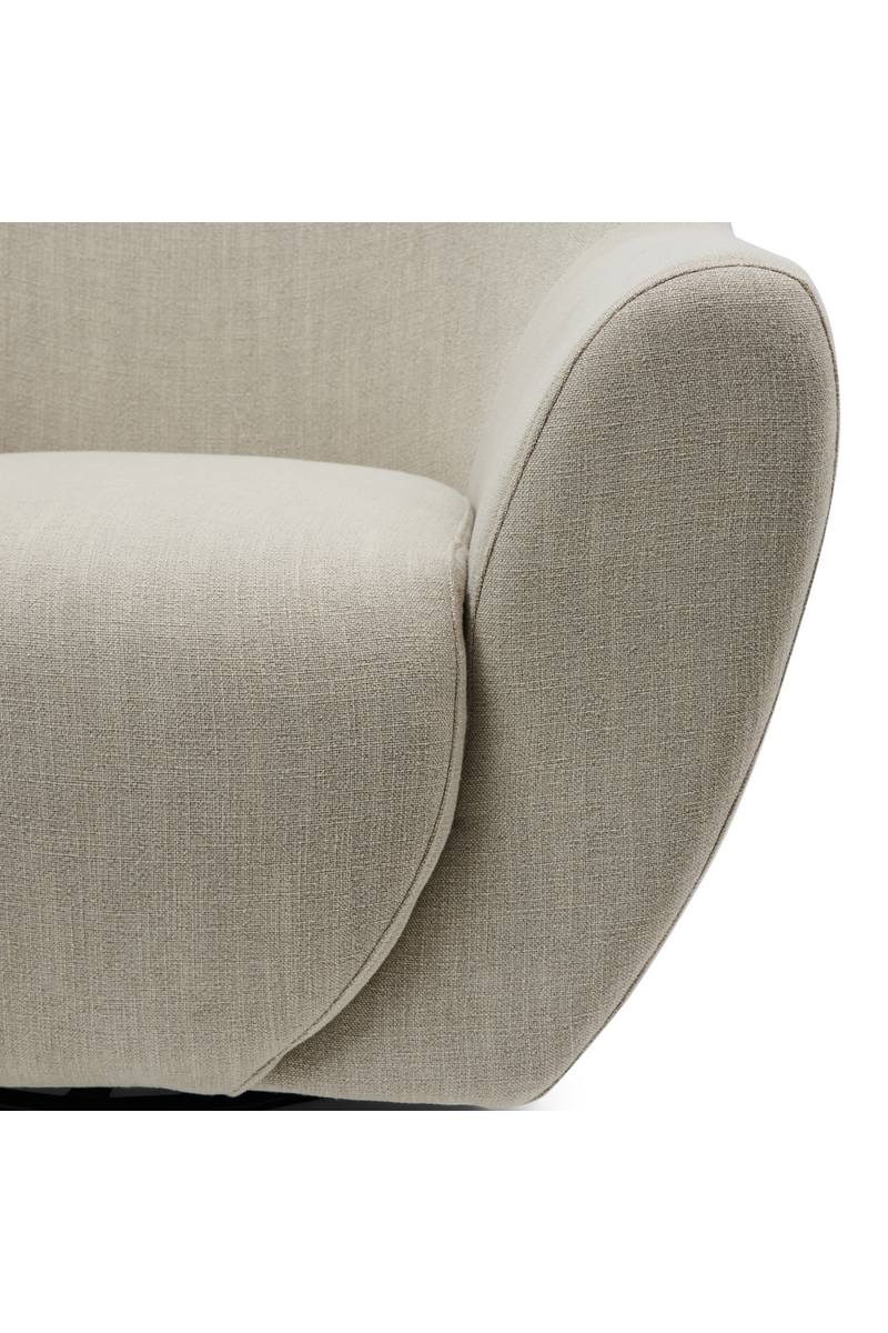 Beige Upholstered Swivel Chair | Rivièra Maison The Jill | Oroatrade.com