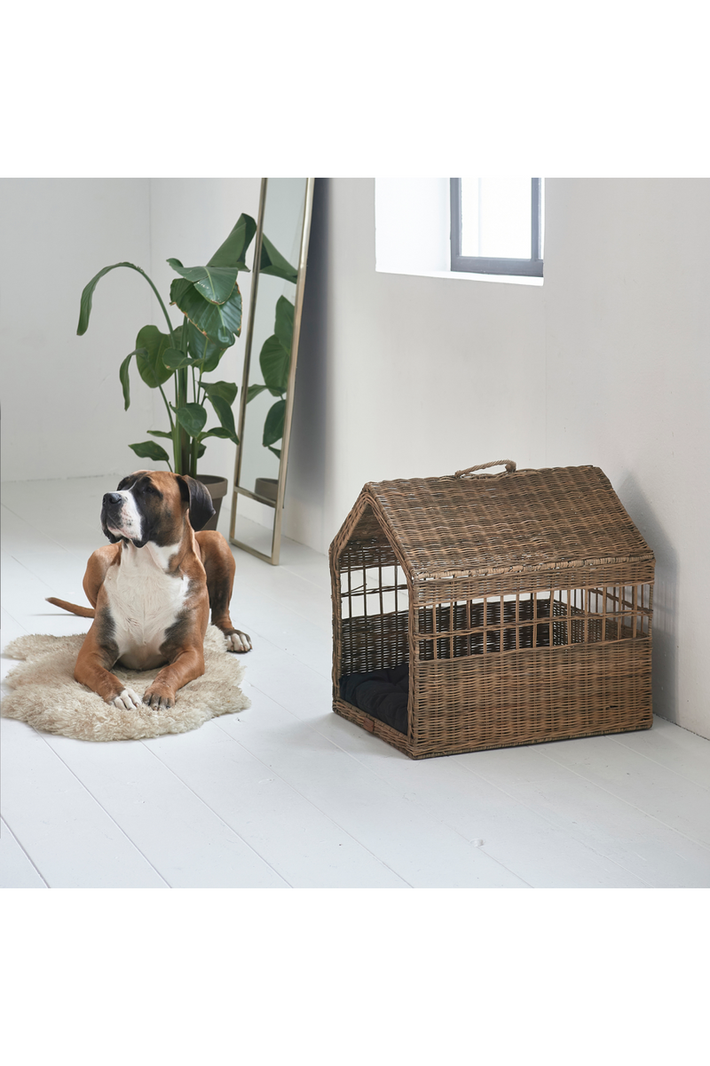 Rustic Rattan Dog Basket Set (2) | Rivièra Maison House | Oroatrade.com