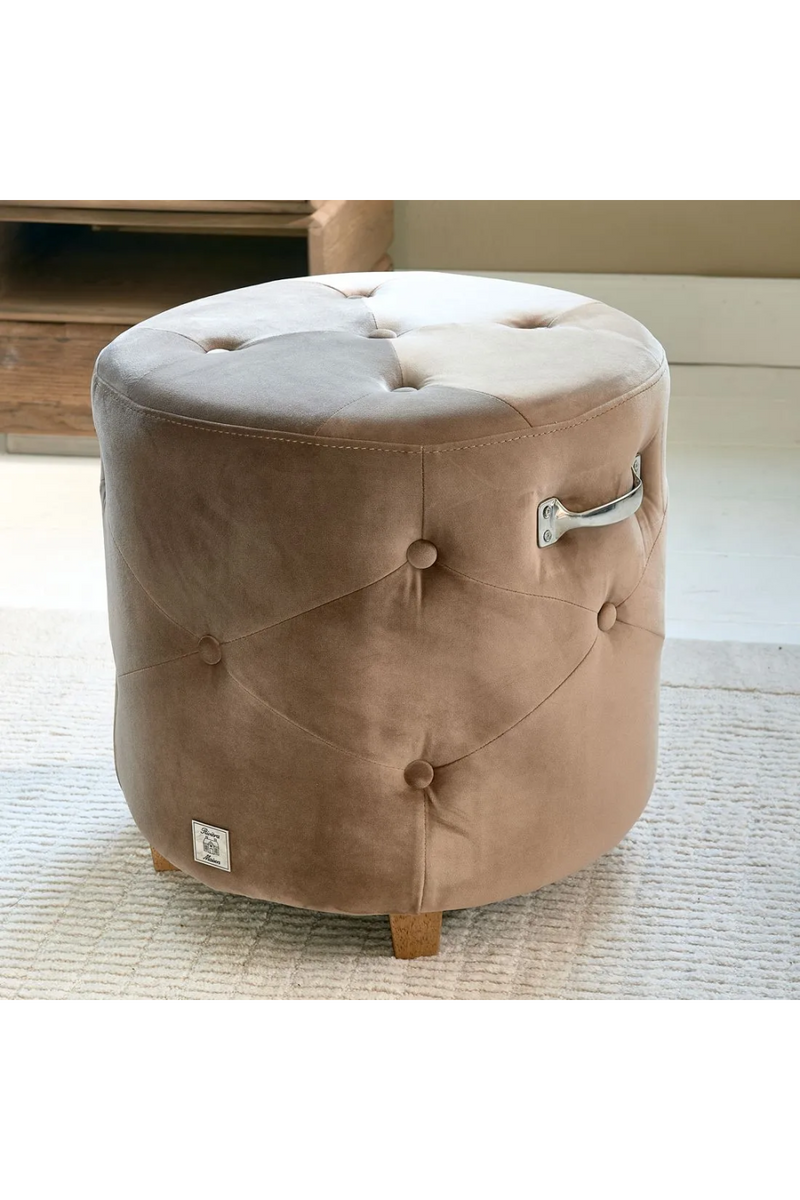 Tufted Velvet Footstool | Rivièra Maison Bowery | Oroatrade.com