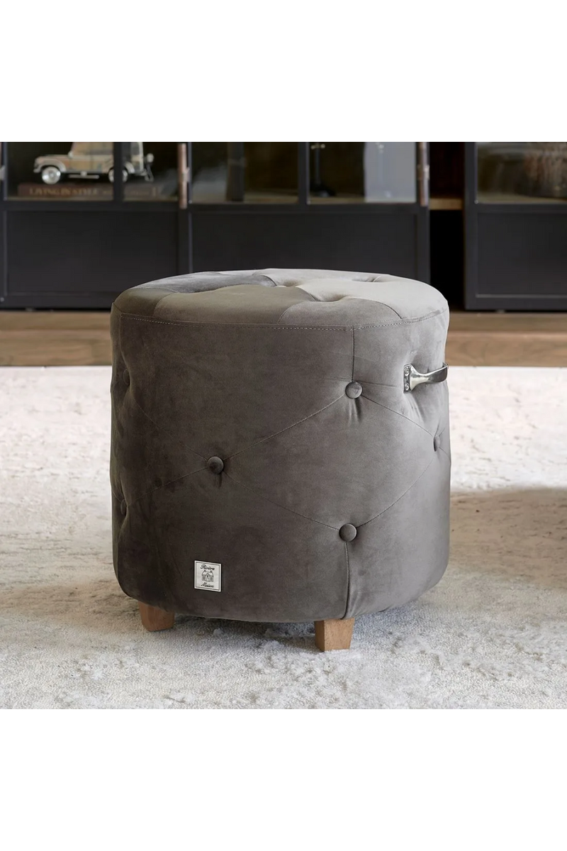 Tufted Velvet Footstool | Rivièra Maison Bowery | Oroatrade.com