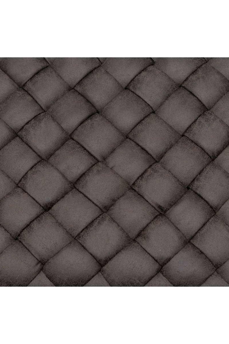 Square Black Leather Footstool | Rivièra Maison Room 48 | Oroatrade.com