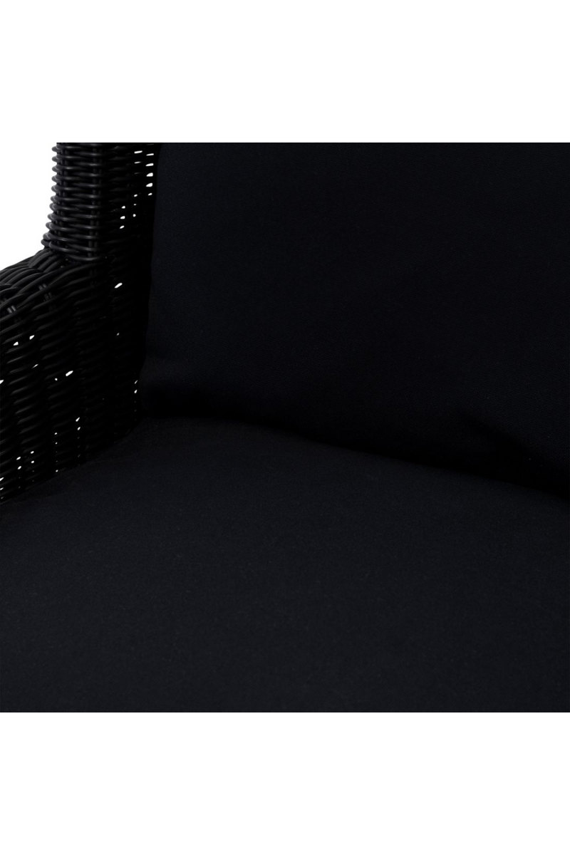 Black Wicker Outdoor Wing Chair | Rivièra Maison Nicolas | Oroatrade.com