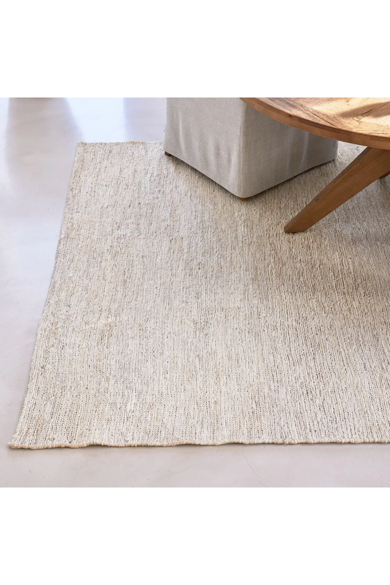 Beige Jute Bohemian Carpet 5' x 8' | Rivièra Maison Es Canar | Oroatrade.com