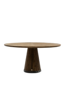 Round Oak Pedestal Dining Table | Rivièra Maison Siroko Beach | Oroatrade.com
