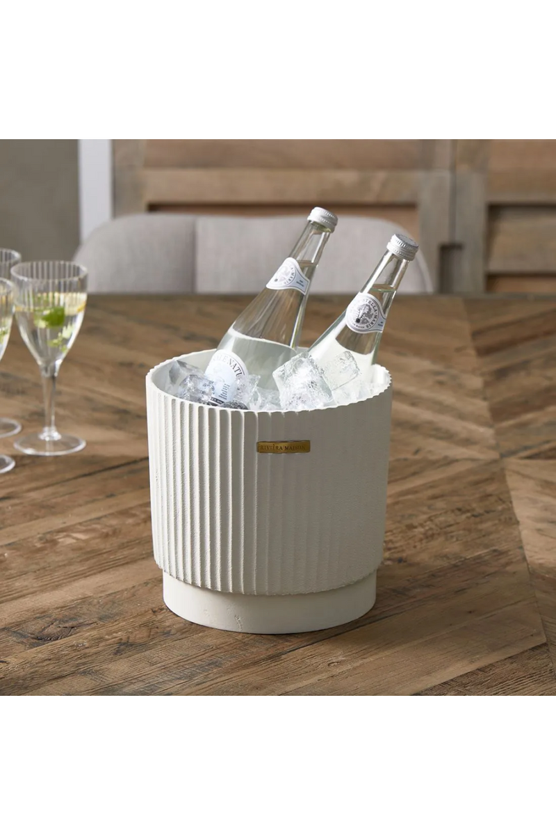 White Aluminum Wine Cooler | Rivièra Maison Myrtos Beach | Oroatrade.com