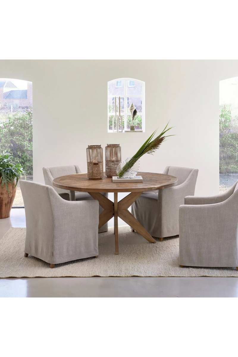 Solid Oak Dining Table | Rivièra Maison Portland | Oroatrade.com