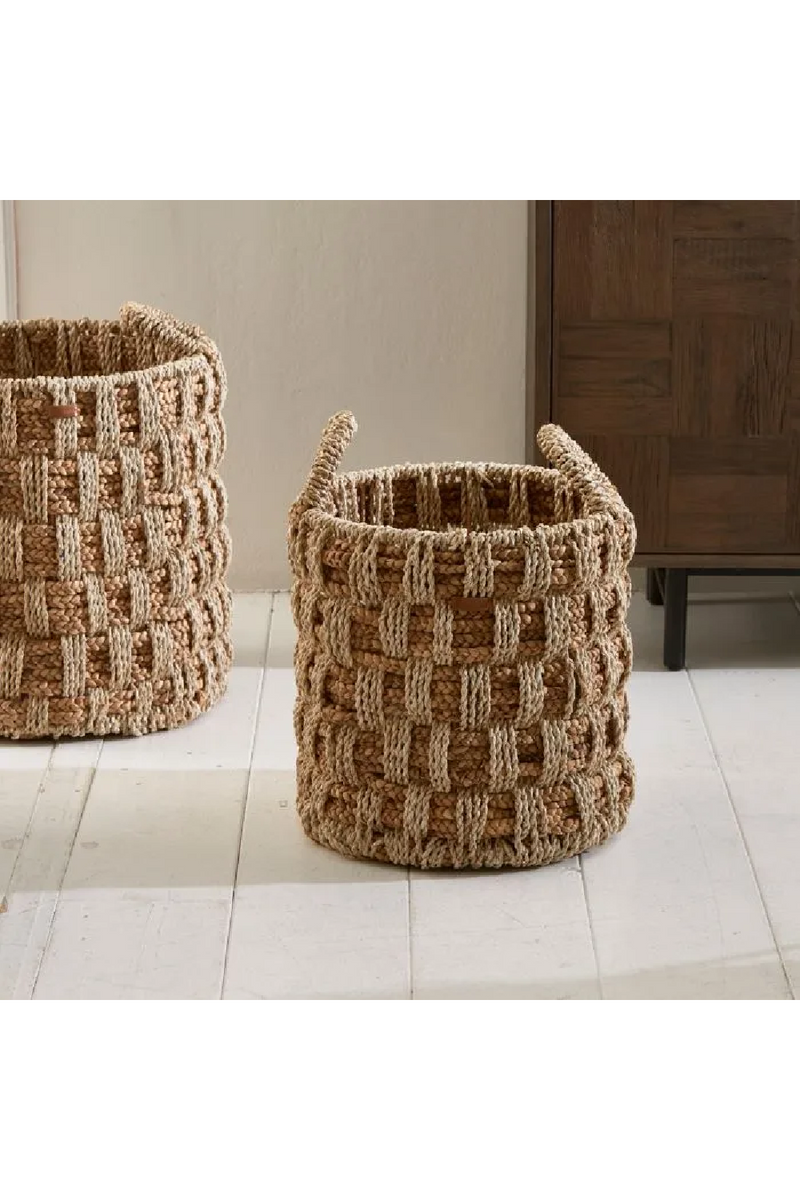 Braided Water Hyacinth Basket | Rivièra Maison Mahamaya | Oroatrade.com