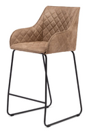 Quilted Leather Counter Stool | Rivièra Maison Frisco Drive | Oroatrade.com