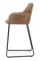 Quilted Leather Counter Stool | Rivièra Maison Frisco Drive | Oroatrade.com