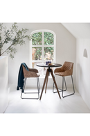 Quilted Leather Counter Stool | Rivièra Maison Frisco Drive | Oroatrade.com