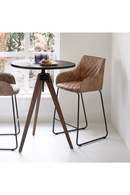 Quilted Leather Counter Stool | Rivièra Maison Frisco Drive | Oroatrade.com