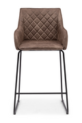 Quilted Leather Counter Stool | Rivièra Maison Frisco Drive | Oroatrade.com