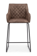 Quilted Leather Counter Stool | Rivièra Maison Frisco Drive | Oroatrade.com