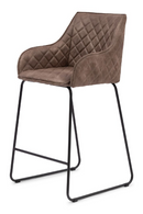 Quilted Leather Counter Stool | Rivièra Maison Frisco Drive | Oroatrade.com
