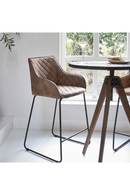 Quilted Leather Counter Stool | Rivièra Maison Frisco Drive | Oroatrade.com