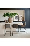 Quilted Leather Counter Stool | Rivièra Maison Frisco Drive | Oroatrade.com