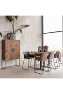 Quilted Leather Counter Stool | Rivièra Maison Frisco Drive | Oroatrade.com