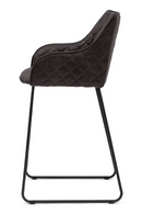 Quilted Leather Counter Stool | Rivièra Maison Frisco Drive | Oroatrade.com