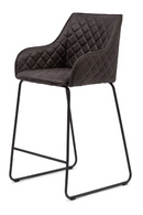 Quilted Leather Counter Stool | Rivièra Maison Frisco Drive | Oroatrade.com