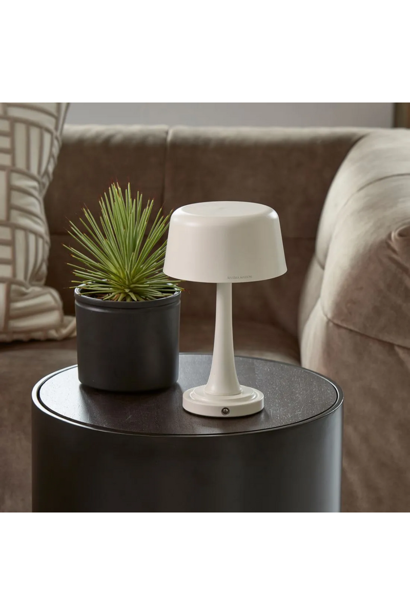 White Metal Table Lamp | Rivièra Maison Bellagio | Oroatrade.com
