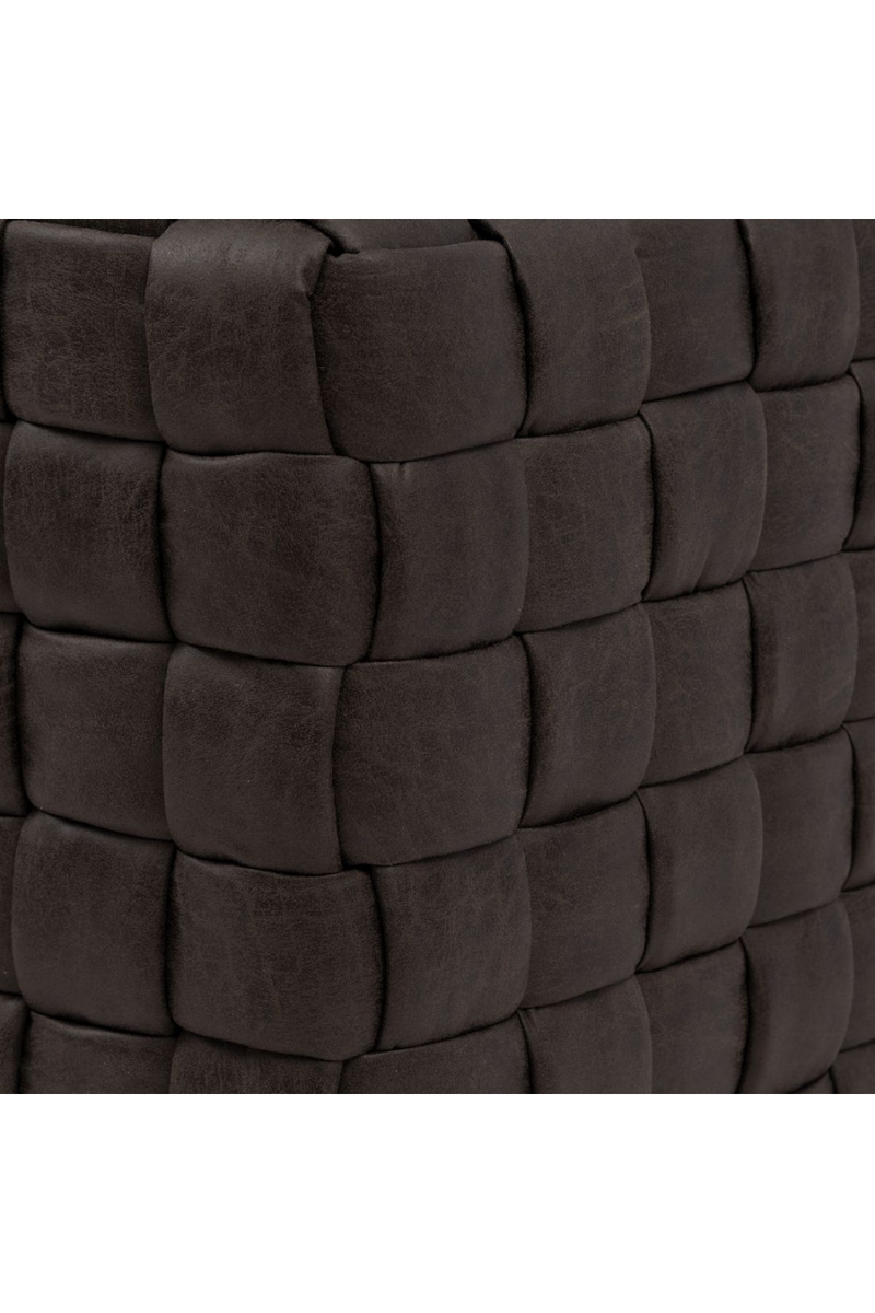 Black Braided Leather Armchair | Rivièra Maison Room 48 | Oroatrade.com