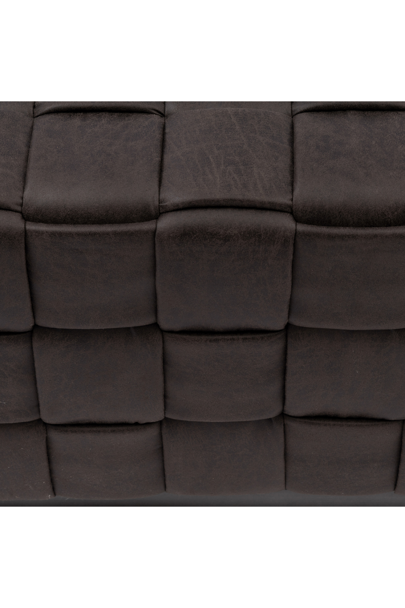 Braided Leather Footstool XL | Rivièra Maison Room 48 | Oroatrade.com