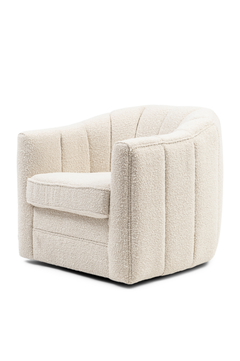 Boucle Upholstered Swivel Armchair | Rivièra Maison St. Lewis | Oroatrade.com