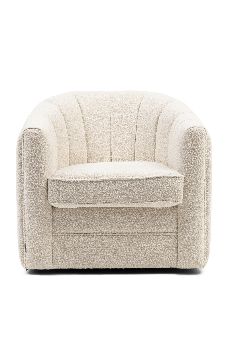 Boucle Upholstered Swivel Armchair | Rivièra Maison St. Lewis | Oroatrade.com