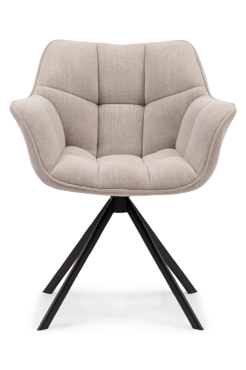 Quilted Linen Dining Armchair | Rivièra Maison Carnaby | Oroatrade.com