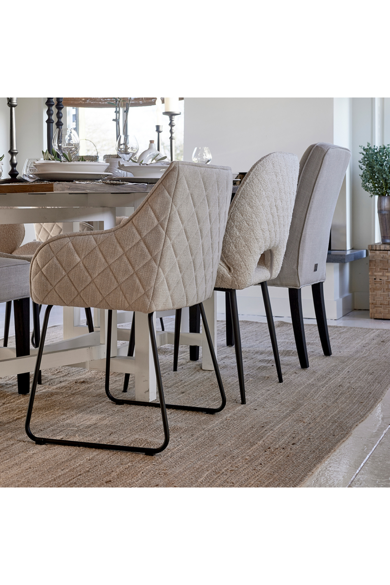 Quilted Dining Armchair | Rivièra Maison Frisco Drive | Oroatrade.com