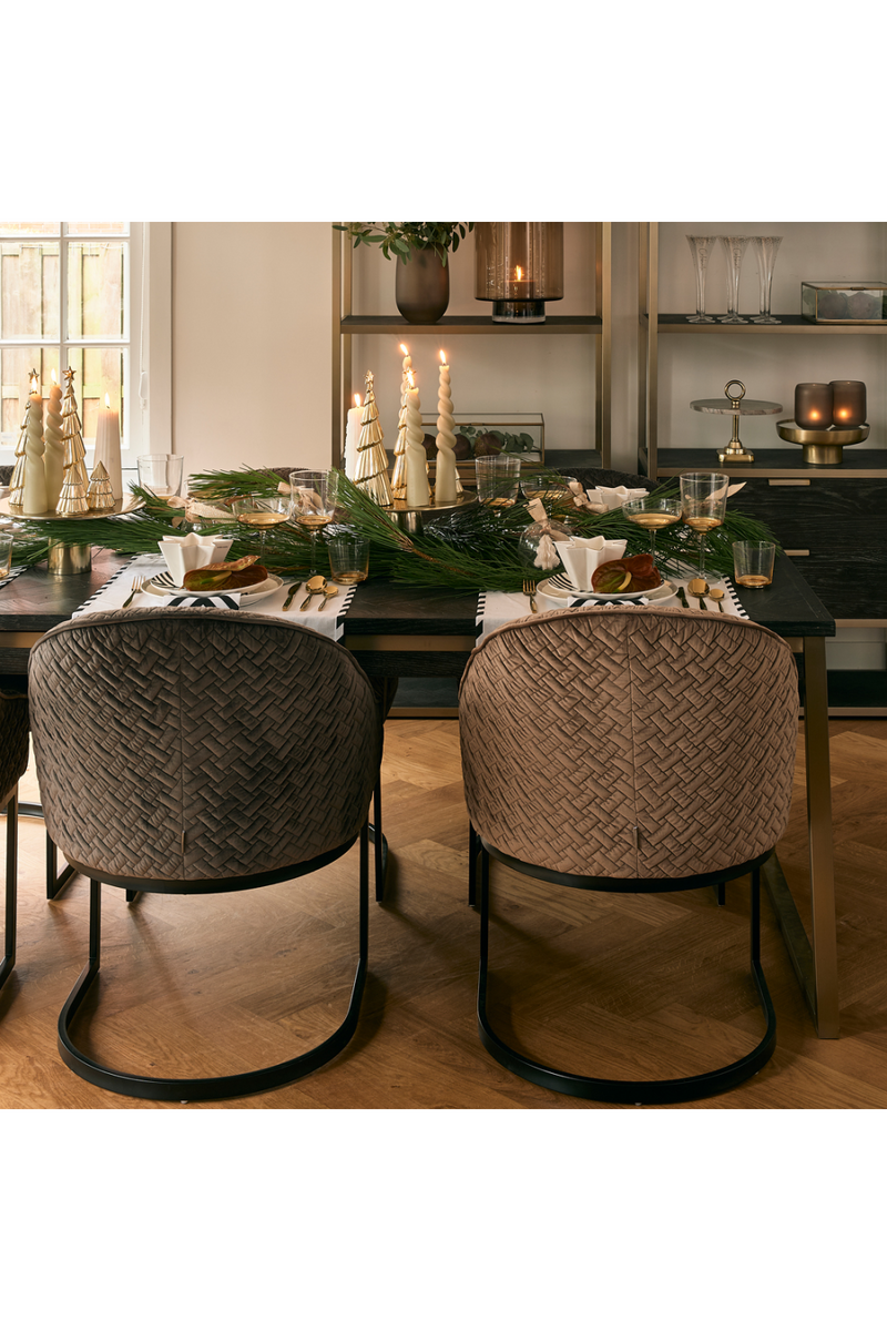 Velvet Cantilevered Dining Armchair | Rivièra Maison Lincoln | Oroatrade.com