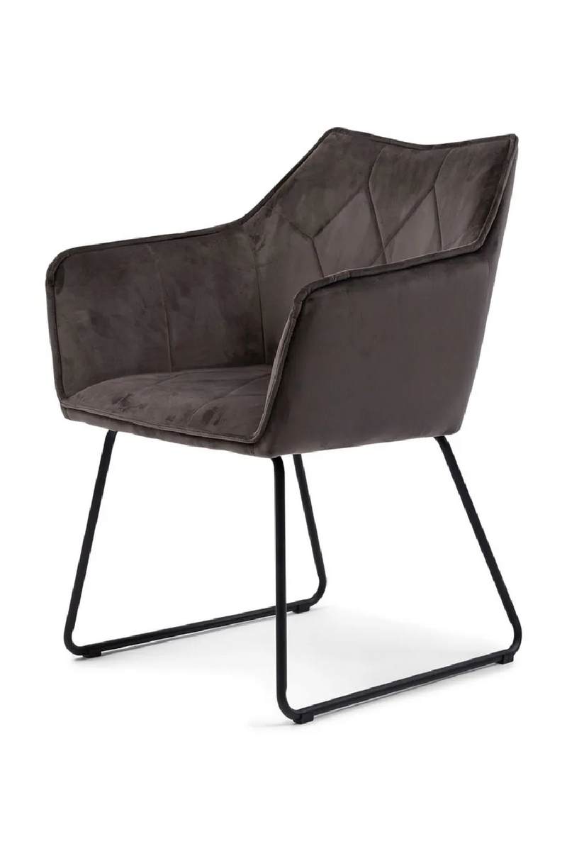 Velvet Diamond-Pattern Dining Armchair | Rivièra Maison | Oroatrade.com