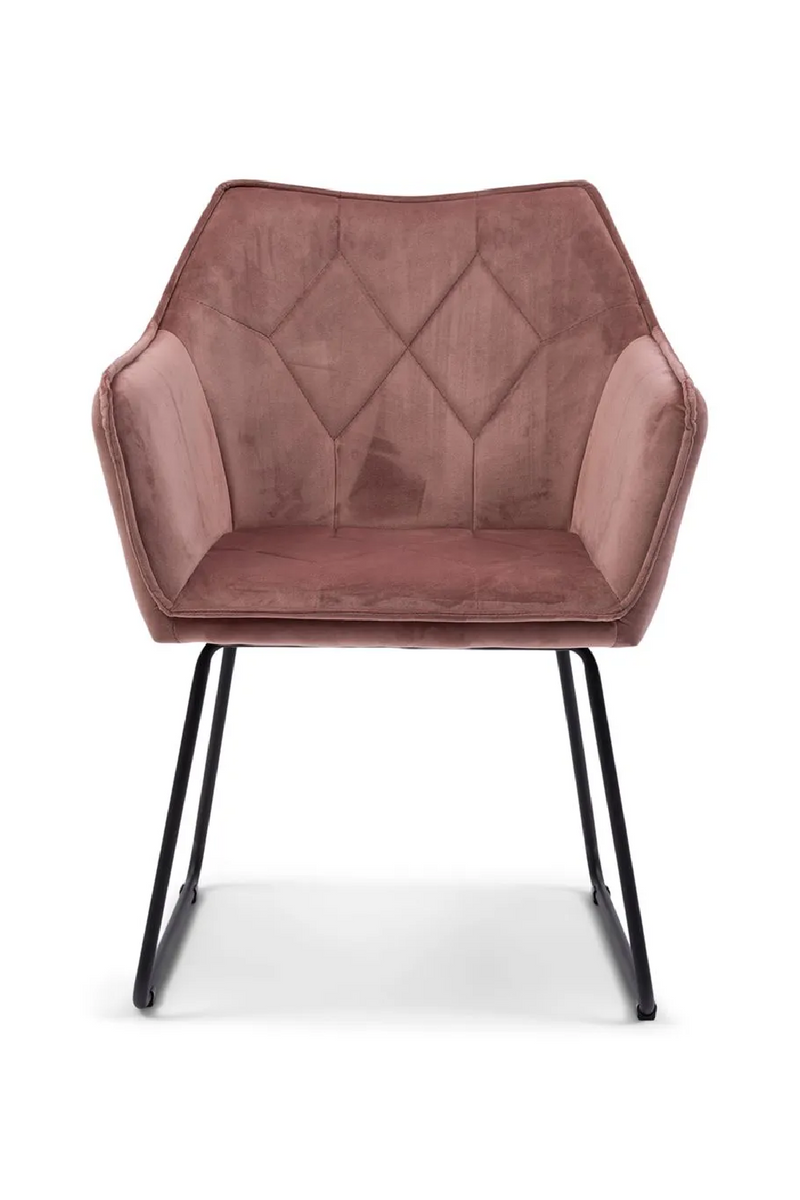 Velvet Diamond-Pattern Dining Armchair | Rivièra Maison | Oroatrade.com