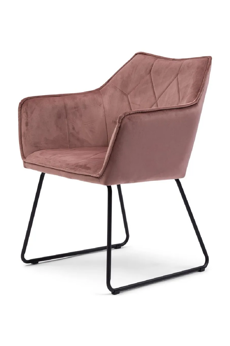 Velvet Diamond-Pattern Dining Armchair | Rivièra Maison | Oroatrade.com