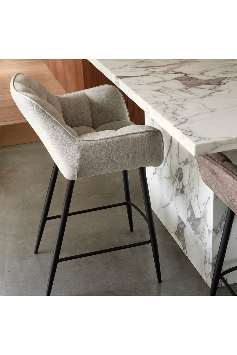 Gray Linen Counter Chair | Rivièra Maison Carnaby | Oroatrade.com