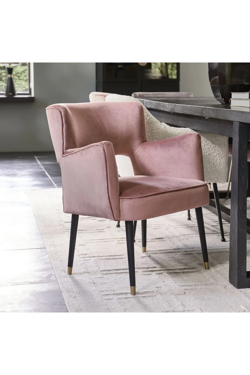 Velvet Cut-Out Dining Armchair | Rivièra Maison Laurel | Oroatrade.com