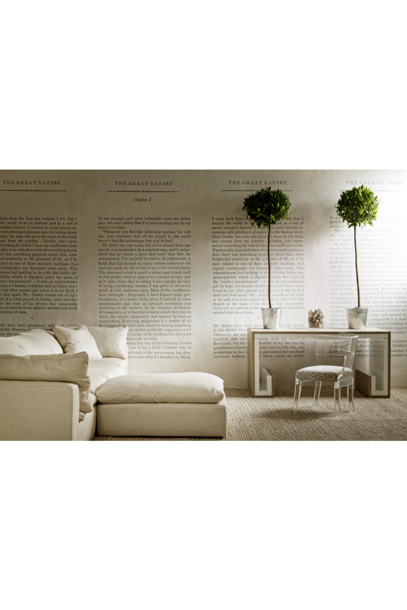 Ivory Linen Sectional Sofa L | Andrew Martin Truman | OROATRADE