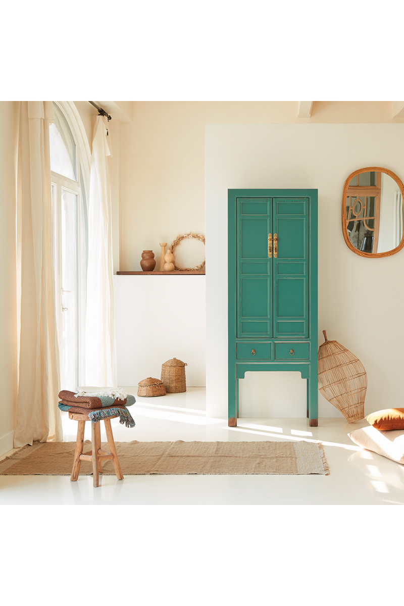 Turquoise Pine Cabinet | Tikamoon Sui | Oroatrade.com